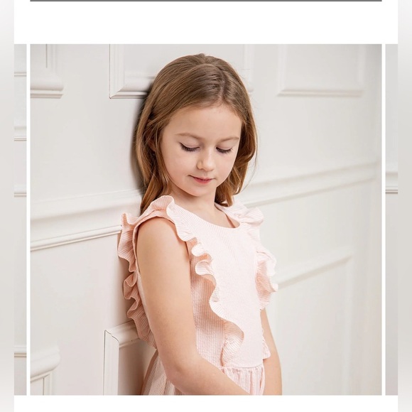 Hope&Henry Flutter Sleeve Organic Open Back Dress - Picture 5 of 7